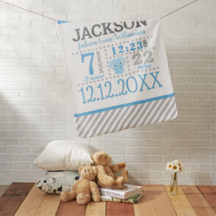 Birth sales announcement blanket