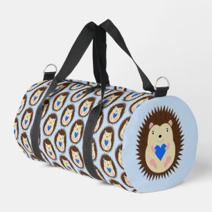 Baby Boy Blue Heart Hedgehog Diaper Bag