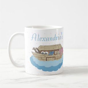 Baby Boy Blue Noah's Ark Baby Shower gift Coffee Mug