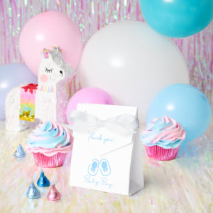 Baby Boy Blue Shoes Baby Shower Favour Box