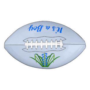 Baby Boy Bluebell Flowers Spring Dad to Be American Football