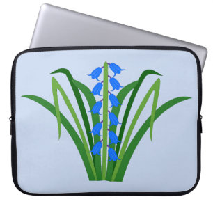 Baby Boy Bluebell Flowers Spring Laptop Sleeve