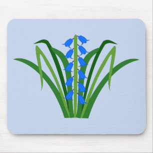 Baby Boy Bluebell Flowers Spring Mouse Mat