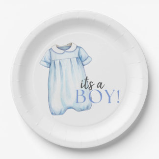 Baby Boy Bubble Paper Napkin Plate