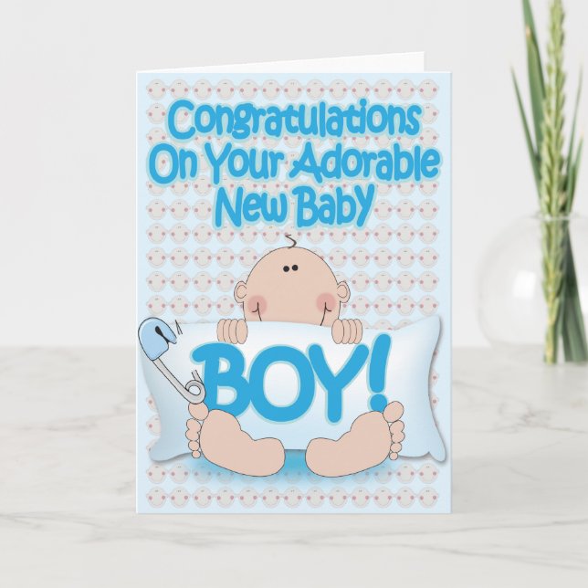 baby boy card (Front)