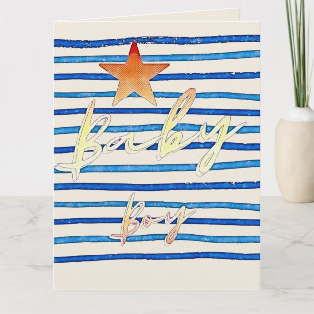 Baby boy card (Front)