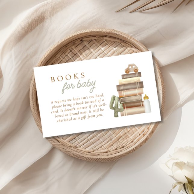 Baby Boy Clothesline Boho Books for Baby Enclosure Card (Creator Uploaded)