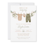 Baby Boy Clothesline Neutral Sage Boho Baby Shower