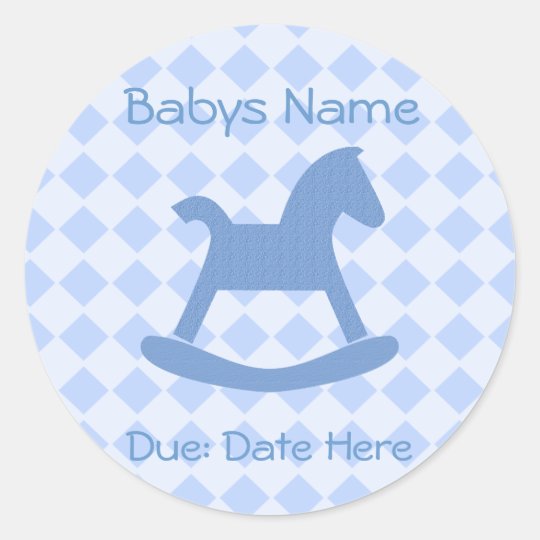Baby Boy Collection Classic Round Sticker