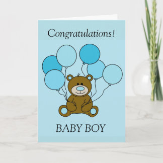 Baby Boy congratulations card