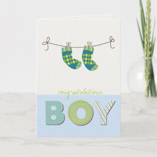 baby boy congratulations card