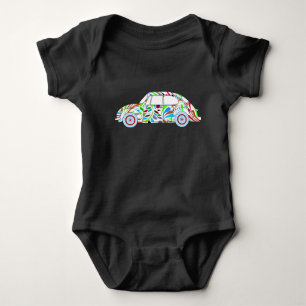 Baby Boy Cool Hippie Car bodysuit