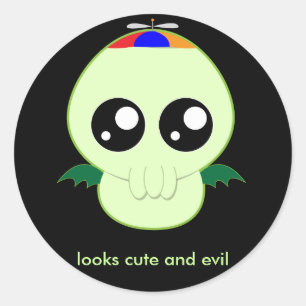 Baby Boy Cthulhu Classic Round Sticker