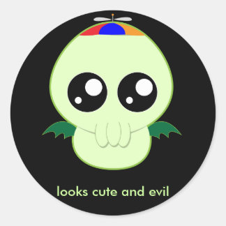 Baby Boy Cthulhu Classic Round Sticker