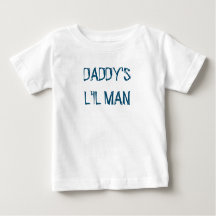 Baby Boy "DADDY'S L'IL MAN" Cotton Bodysuit