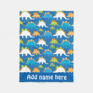 baby boy dinosaur pattern fleece blanket