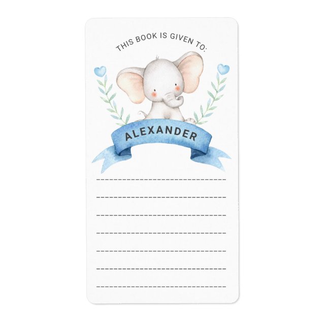 Baby Boy Elephant book (Front)