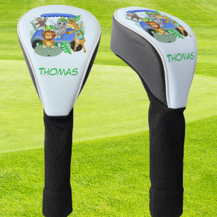 Baby Boy Elephant & Monkey Golf  Golf Head Cover