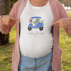 Baby Boy Elephant & Monkey Golfing For Two T-Shirt