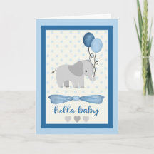 Baby Boy Elephant with Balloons