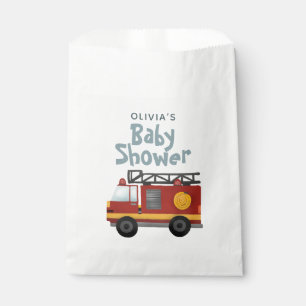 Baby Boy Fire Truck Cute and Modern Baby Shower Favour Bags