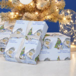 Baby Boy First Christmas Photo Cute Elephant Wrapping Paper<br><div class="desc">Create your own personalised baby boy's First Christmas wrapping paper featuring your photo and baby's name with a cute, adorable baby elephant with a blue winter stocking cap decorating a Christmas tree. ASSISTANCE: For help with design modification or personalisation, colour change, resizing, transferring the design to another product or if...</div>
