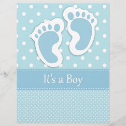 Baby Boy Footprints Adorable