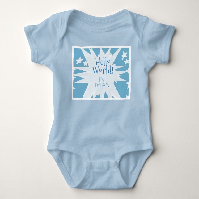 Baby Boy Gift! Shower him with this Bodysuit (Front)