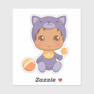 Baby Boy Girl Purple Cat Jumpsuit