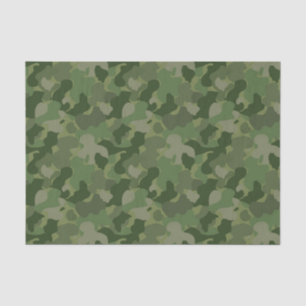 baby boy green camo pattern tissue paper