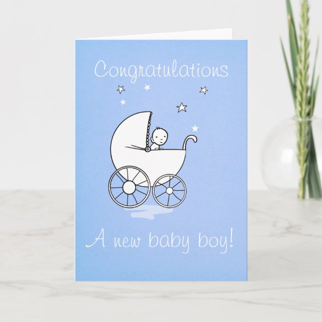 Baby boy - greeting card (Front)