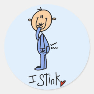 Baby Boy I Stink Tshirts and Gifts Classic Round Sticker