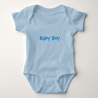 Baby Boy in Blue Bodysuit