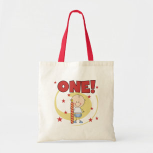 Baby Boy is One 1st Birthday Tshirts and Gifts Tote Bag