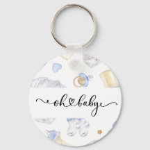 Baby Boy Keychain | Baby Shower Favour Keepsake