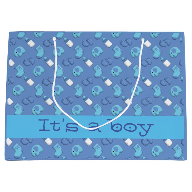 baby boy large gift bag (Front)
