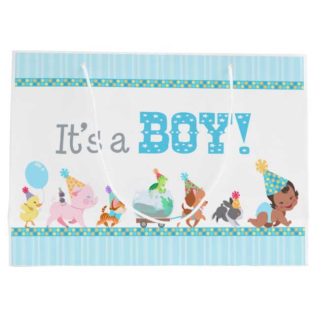 Baby Boy Large Gift Bag (Back)