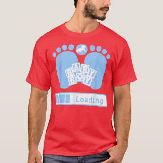 Baby Boy Loading, Geek Pregnancy, Gender Reveal Un T-Shirt
