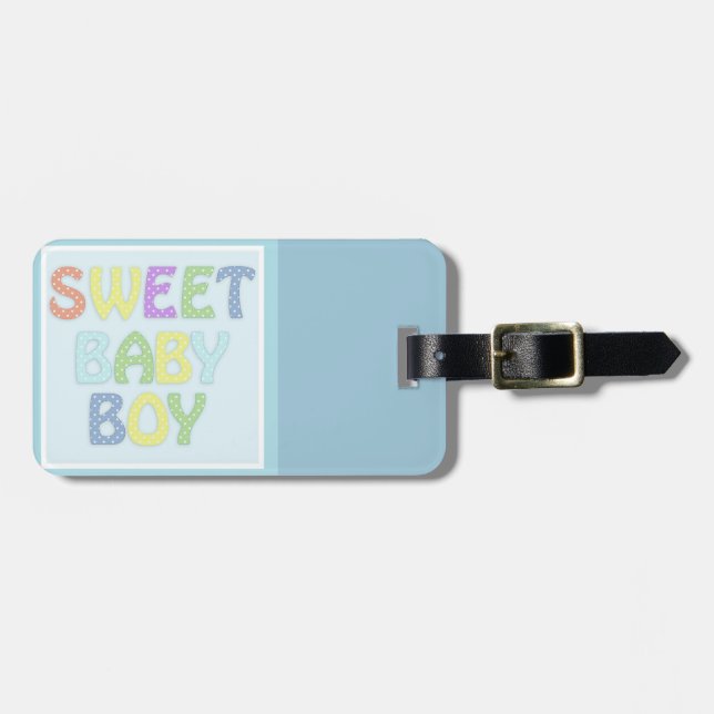 Baby Boy Luggage Tag (Front Horizontal)