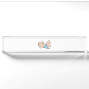 Baby Boy Lying Nameplate
