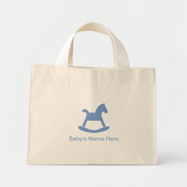 Baby Boy Mini Tote Bag (Front)