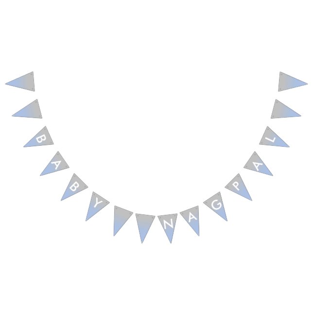 Baby Boy Nagpal Blue and Silver Banner (All)