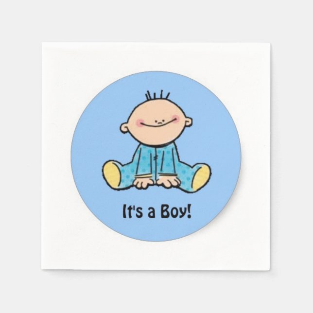 Baby Boy Napkin (Front)