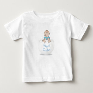 Baby Boy on Cracked Easter Egg T-Shirt