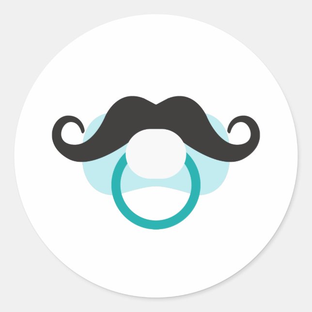 Baby Boy Pacifier Classic Round Sticker (Front)