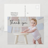 Baby Boy Photo 1st Birthday Cute Thank you