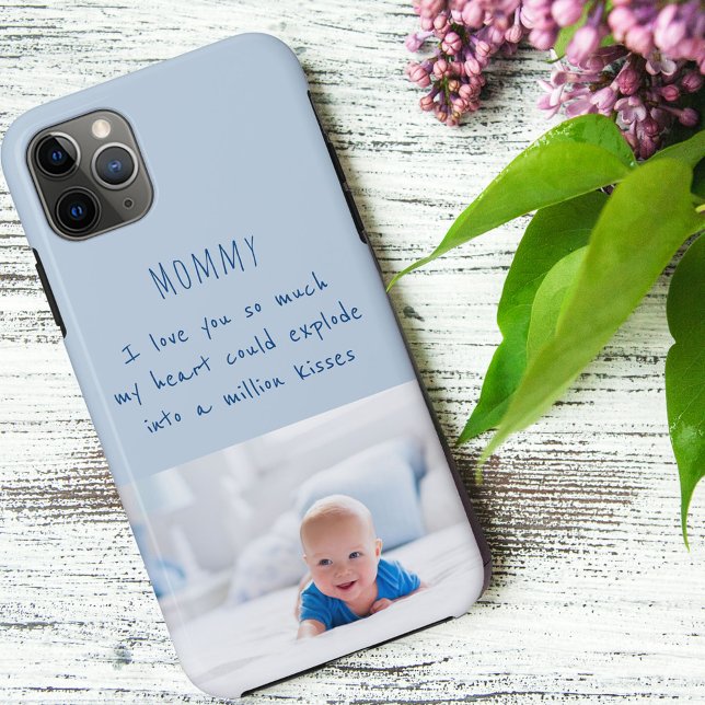 Baby Boy Photo with Love You Message to Mummy Case-Mate iPhone Case (Creator Uploaded)