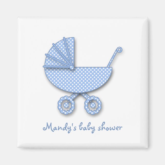baby boy polka dot magnet (Front)