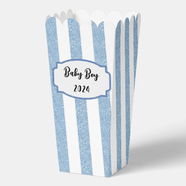 Baby Boy Popcorn Box Favour Box (Front)