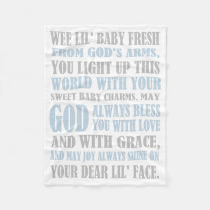 Baby Boy Prayer Fleece Blanket